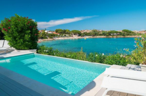 Villa Bianca with a heated swimming pool Golfo Aranci